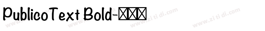 PublicoText Bold字体转换